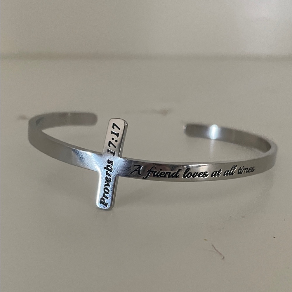 Silver Cross Bracelet